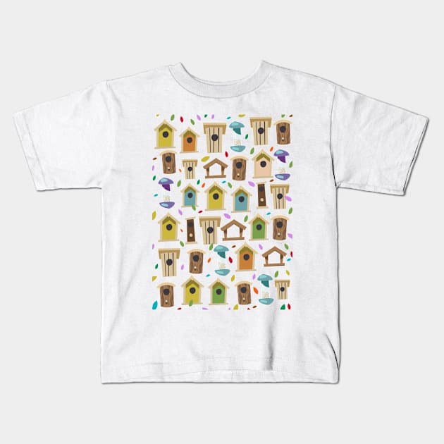 Bird Boxes cartoon Kids T-Shirt by nickemporium1